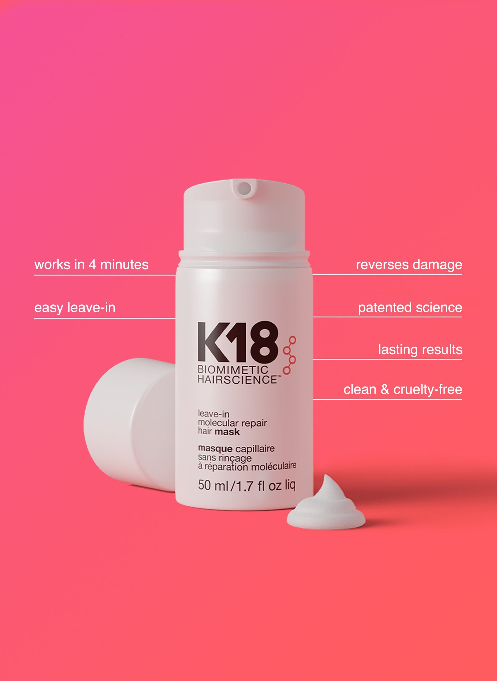 leave-in molecular repair hair mask