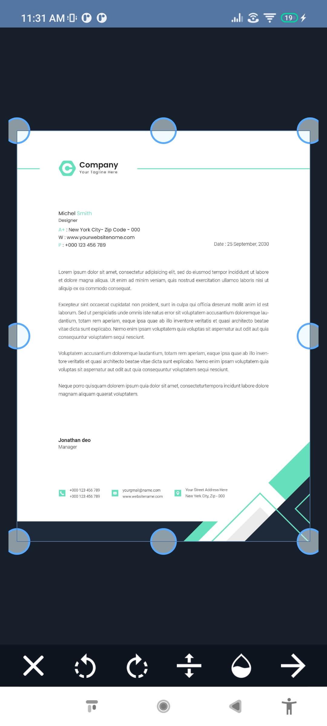 Doc and Card Scanner with signature – Android 11 Supported