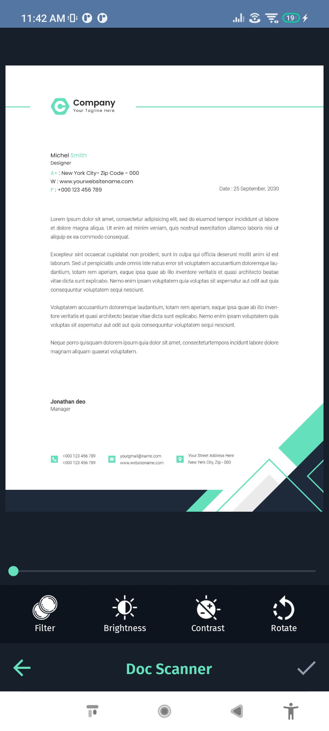 Doc and Card Scanner with signature – Android 11 Supported